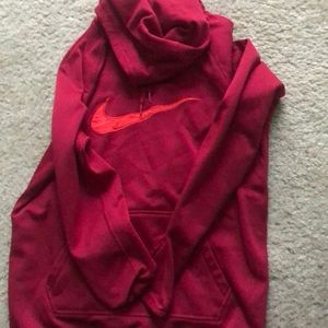 dark red nike hoodie